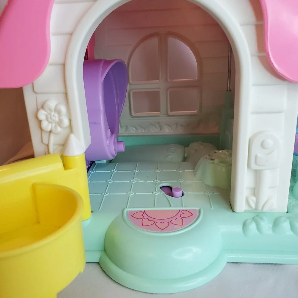 Rare Playskool‎ 1990 Lil Dollhouse Vintage Pink Purple